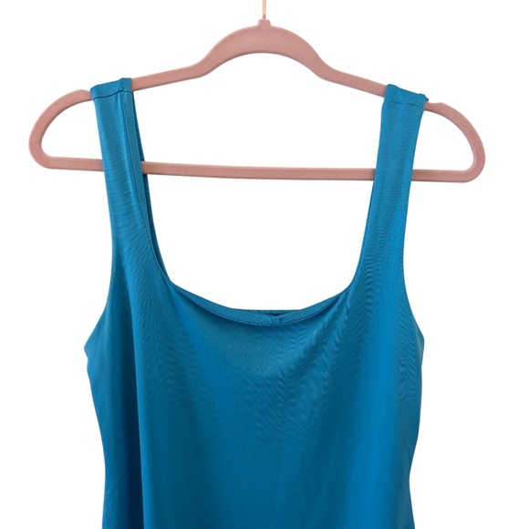 Sincerely Jules Bright Blue Bodycon Tank Midi Dress Women’s Size Large - Picture 4 of 7